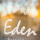 EDEN（ロゴグラフィック・名刺・ショップカード）香取建築デザイン事務所
